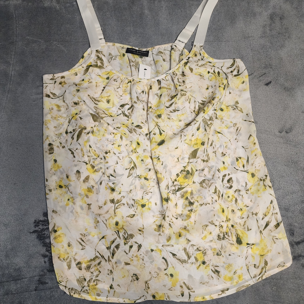 Layne Bryant Floral Tank Top NWT Adjustable Straps